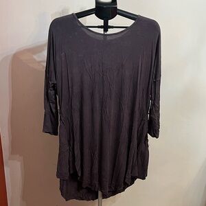 POL Women's Charcoal Tunic Top
